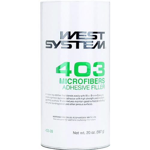 West System 40328 Microfibers, Off-White, 20 Oz., 12/Case - 403-28 - 655-40328F1