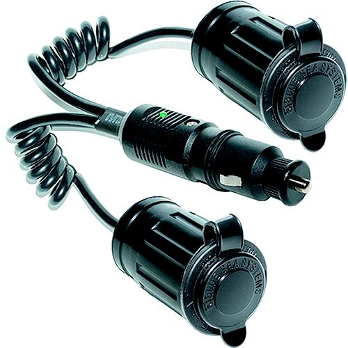 Blue Sea Single Plug With Dual Socket - 1013-Bss - 661-1013F1