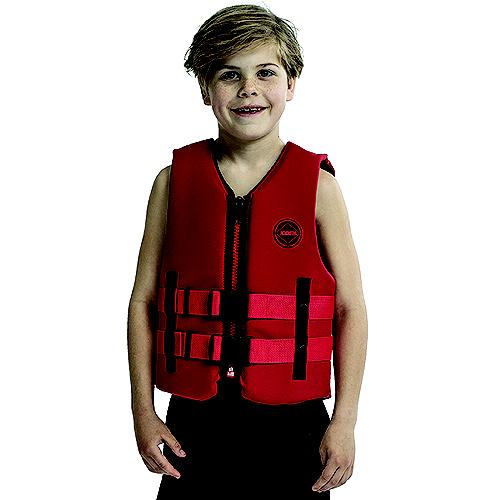 Jobe 247722031 Youth Neoprene Vest, Red - 247722031-Pcs - 673-247722031F1
