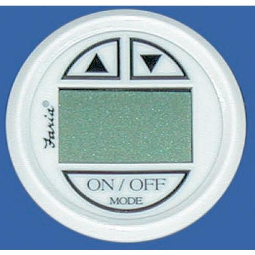 Faria Digital Depth Sounder, Dress White W/In-Hull Transducer - F13151 - 678-13151F1
