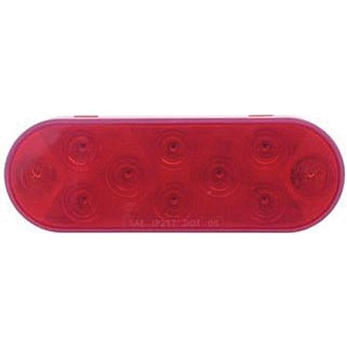 6In Oval Red - Stop/Tail/Turn Bell Rv Replaces P/N 681-52434 - Dg52434Vp - 681-Dg52434Vpf1