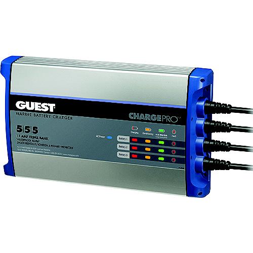 Guest 2713A Chargepro On-Board Battery Charger, 15 Amps, 3 Banks - 2713A - 85-2713Af1