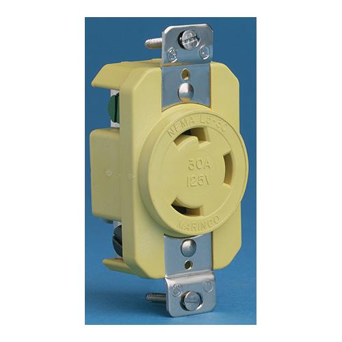 Marinco 30A/125V Locking Receptacle - 305Crr - 69-305Crrf1