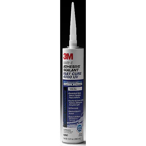 3M 06580 4000Uv Fast Cure Sealant, White, 10 Oz. Cartridge - 6580 - 71-06580F1