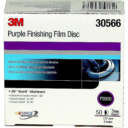 Hookit™ Purple Finishing Film Discs, 50/Box - 30566 - 71-30566F1