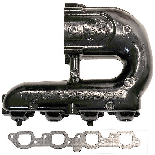 Quicksilver 8M0104213 Exhaust Manifold Assembly- Starboard - 8M0104213 - 710-8M0104213F1