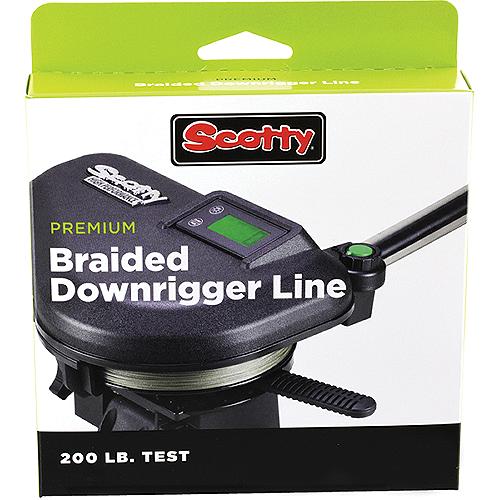 Scotty 2702K 200 Lb. Premium Power Braid Downrigger Line, 400' Green, 6/Case - 2702K - 736-2702Kf1