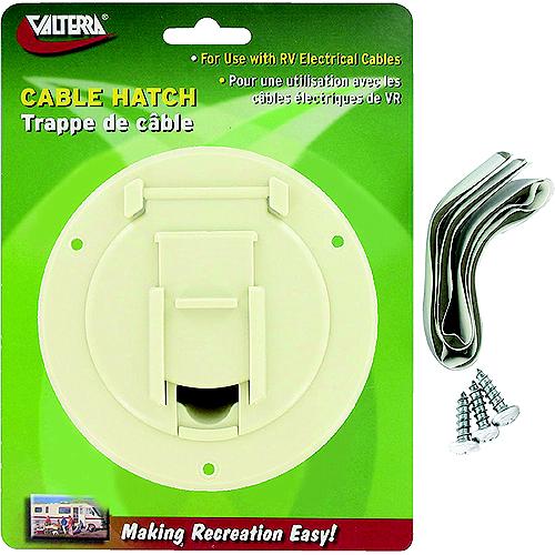 Valterra Cable Hatch, Small Round, Colonial White - A10-2141Vp - 800-A102141Vpf1