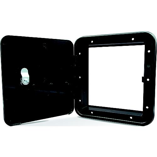 B&B Molders 94308 Multi-Purpose Fuel Hatch W/O Back, Black - 94308 - 865-94308F1