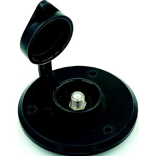 B&B Molders 94321 Cable Tv Plate, Black W/Ring Cover - 94321 - 865-94321F1