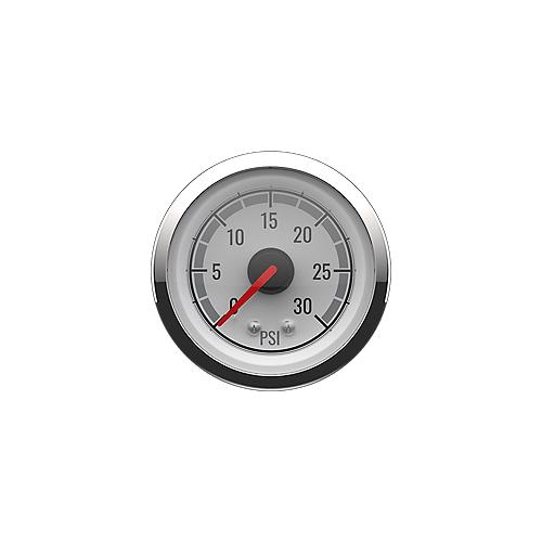 Quicksilver 8M6020079 Water Pressure (0-30Psi), White/Chrome - 8M6020079 - 710-79-8M6020079F1