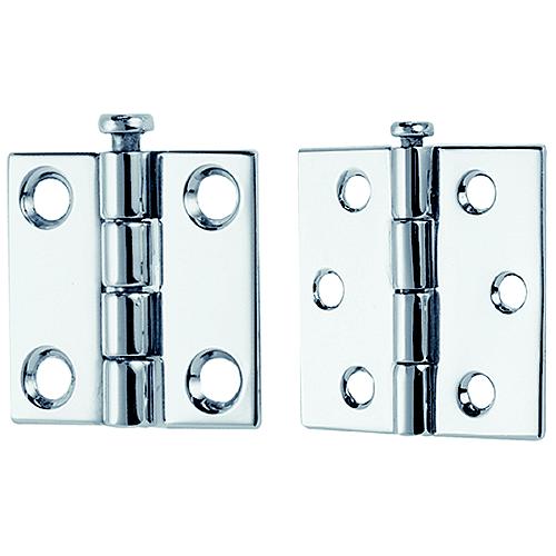 3 X 3 Rem Pin Butt Hinges, 6 Hole #10 Fastener, 1 Pr. - 1293Dp9Chr - 9-1293Dp9Chrf1