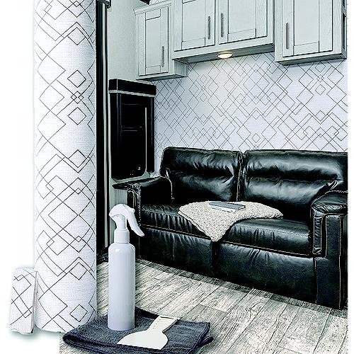 Genesis 543528 Revive Wall Covering Kit, Silver Prism, 2' X 50' - 543528 - 985-543528F1