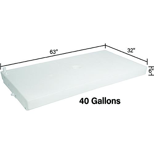 Ameri-Kart W1476001Ds Fresh Water Tank, 40 Gal. - W1476001Ds - 992-W1476001Dsf1