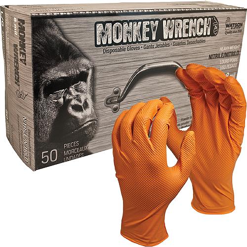 Watson Gloves Monkey Wrench™ 6 Mil Sure-Grip Nitrile Gloves, Lg - 5557Pf Large - 904-5557Pflf1