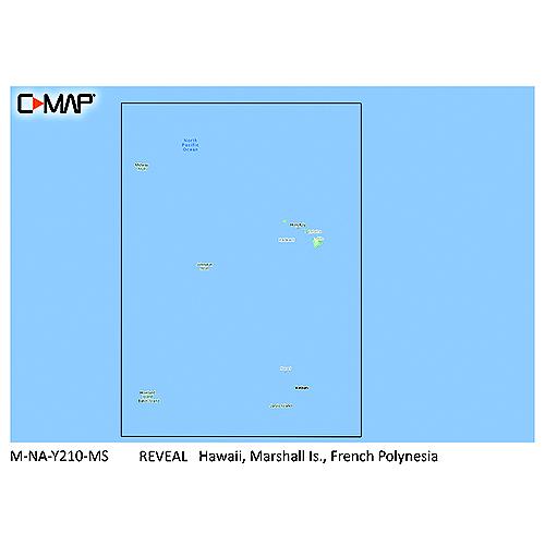C-Map Mnay210Ms Reveal Chart, Hawaii, Marshall Is., French Polynesia - M-Na-Y210-Ms - 149-Mnay210Msf1