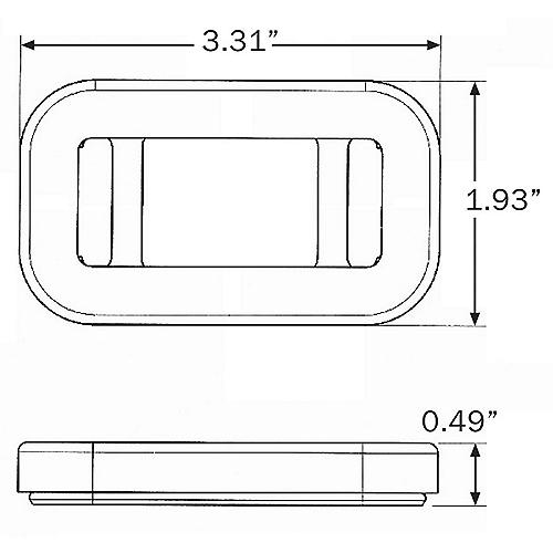 Optronics A91Gbp Flush Mount Grommet For Mini Sealed Lights - A91Gbp - 158-A91Gbpf1