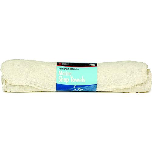 Buffalo 62023 Bleached White Shop Towels, 7/Roll - 62023C - 199-62023F1