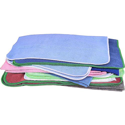 Buffalo Industries 65108 Assorted Microfiber Cleaning Cloths, 10 Pack - 65108 - 199-65108F1