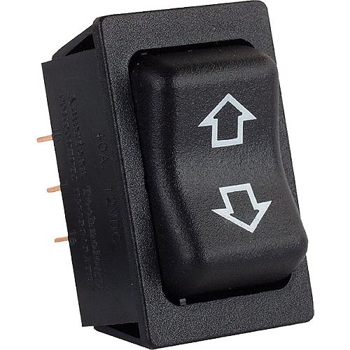 Jr Products 12295 Black High Current Single Rv Slide Out Switch With Bezel - 12295 - 342-12295F1