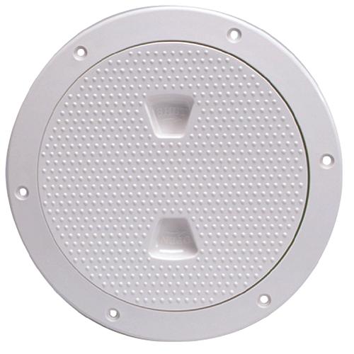 Beckson Screw Out Deck Plate With Standard Trim Ring, Dimple Center - Dp62-W - 35-Dp62Wf1