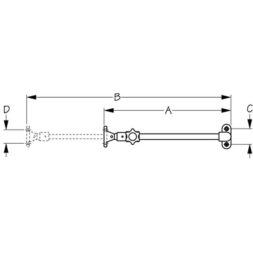 Seadog Hatch Adjuster | Formed & Stamped 304 Stainless & Nylon - 321292-1 - 354-3212921F1