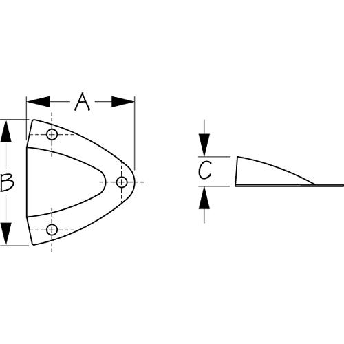 Sea-Dog Xxx Ss Midget Vent, 2-1/4