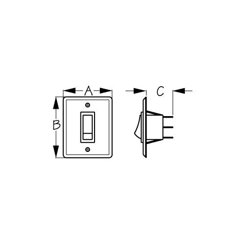 Seadog Wall Switch Panel W/1 Switch - 403010-1 - 354-4030101F1