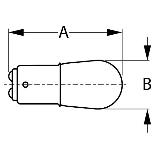Light Bulb, #53, 2/Card - 441053-1 - 354-4410531F1