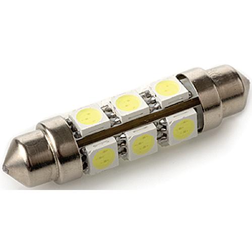 Seadog 442431 Nickel Plated Brass 4 Led White Lights 12.8V .4 Watt All Around Festoon - 442431-1 - 354-4424311F1