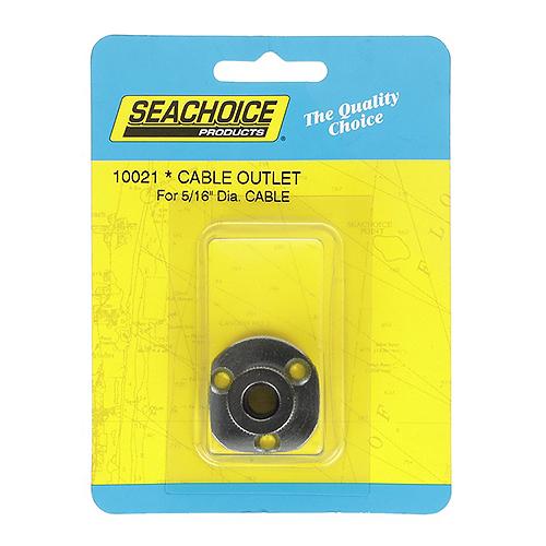 Seachoice 10021 Chrome Plated Brass Cable Outlet - 5/16