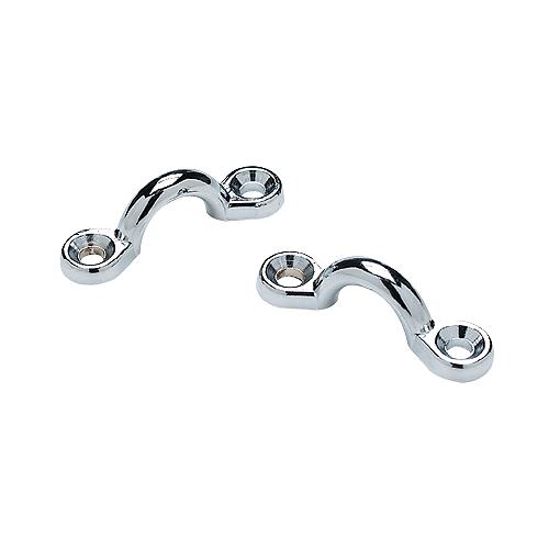 Seachoice Multi-Purpose Chrome-Plated Zinc 3/8 In. Eye Straps, Set Of 4 - 28831 - 50-28831F1