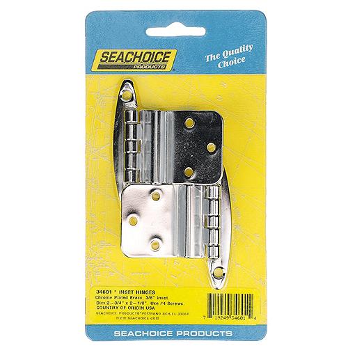 Seachoice Chrome Plated Brass Inset Hinge 2-3/4