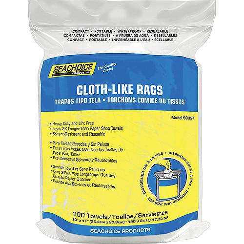 Seachoice 90021 Cloth-Like Rags, 100-Ct. Bag - Nw-90021-100Sc - 50-90021F1