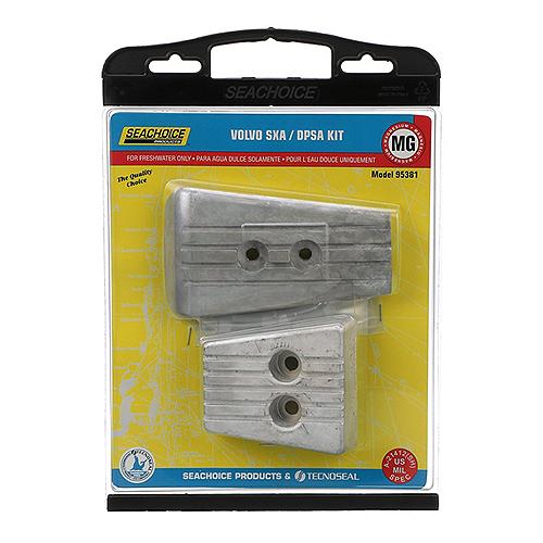 Seachoice 95381 Volvo Anode Kit, Magnesium, Fits Sxa/Dpsa - 50-95381 - 50-95381F1