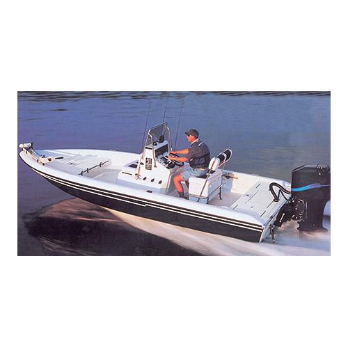 Carver 71220S11 V-Hull Center Console Shallow Draft Fishing, 20'6, Sun-Dura® Mist Gray O/B W/Tie Down Kit - 71220S11 - 500-71220S11F1