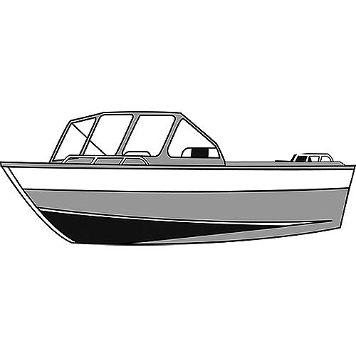 Carver 79120S11 Aluminum Fishing With High Windshield - Mounted Forward, 20'6 I/O, Poly-Flex Ii Slate Gray - 79120S11 - 500-79120S11F1