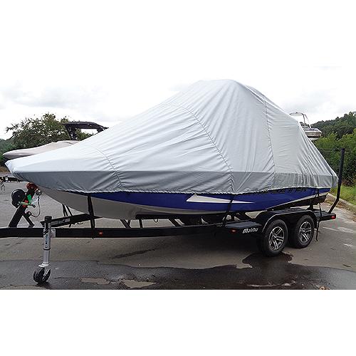 Carver 82124S11 Tournament Ski Boats W/Wide Or Pickle Fork Bow & Swim Platform - Over-The-Tower Cover, 24'6, Sun-Dura® Mist Gray - 82124S11 - 500-82124S11F1