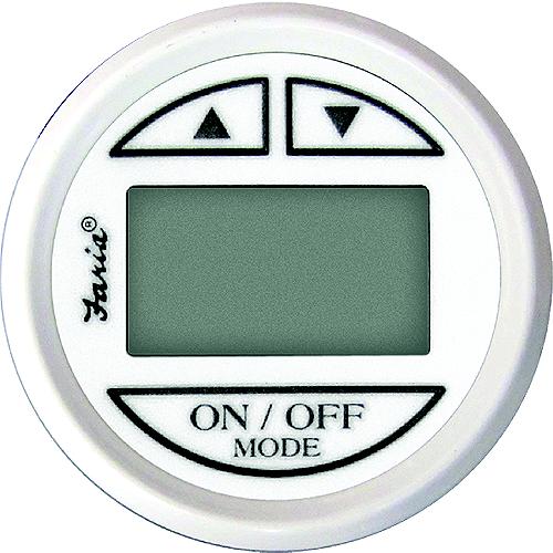 Faria Digital Depth Sounder, Dress White W/In-Hull Transducer - F13151 - 678-13151F1
