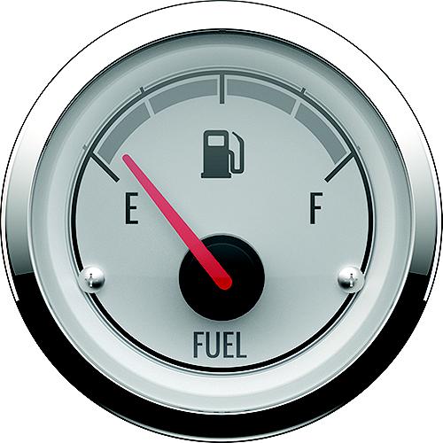 Quicksilver 8M6020077 Fuel Level, White/Chrome - 8M6020077 - 710-79-8M6020077F1