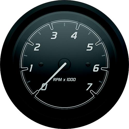 Quicksilver 8M6020098 Tachometer (7,000Rpm), Black/Matte Black - 8M6020098 - 710-79-8M6020098F1