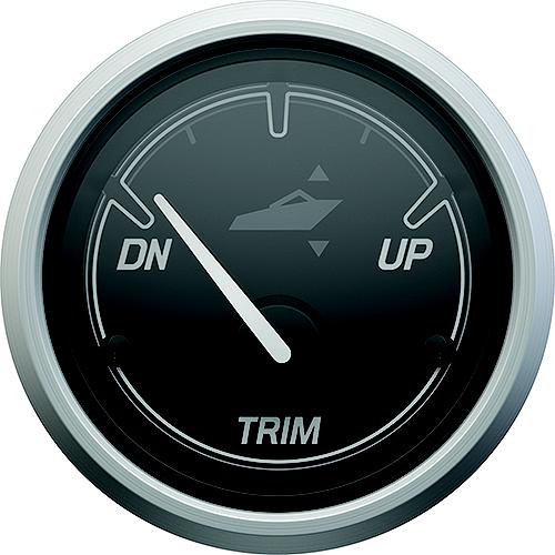 Quicksilver 8M6020114 Power Trim, Black/Brushed Stainless - 8M6020114 - 710-79-8M6020114F1