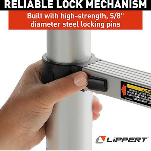 Lippert 2021097938 On-The-Go™ 12-1/2' Telescoping Ladder - 2021097938 - 804-2021097938F1