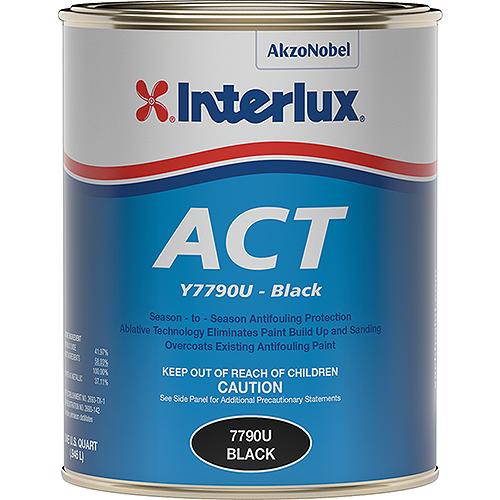 Interlux 7790Uq Act, Black, Qt., 6/Case - Y7790U/Qt - 94-7790Uqf1