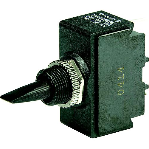 Bep 1001903 Plastic Handle Toggle Switch, On-Off-On, Spdt, #6©32 Screw Terminals - 1001903 - 969-1001903F1