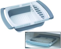 Prepworks Over-The-Sink Collapsbile Dish Drainer Extends From 16.5 To 26.75 