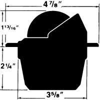 Explorer Flush Mt. Compass, White - F-50W - 128-F50Wf1