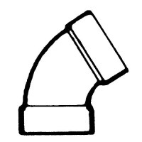 60 Elbow 1 1/2In Abs Bell Rv Rvx - 632601 - 135-632601F1