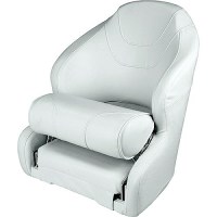 Wise Baja Series Bucket Seat W/Bolster, Brite White / Grey / Dark Red - 3315-1774 - 144-33151774F1