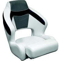 Wise 33381773 Baja Xl Bucket Seat W/ Flip Up Bolster, Brite White/Grey/Midnight - 3338-1773 - 144-33381773F1